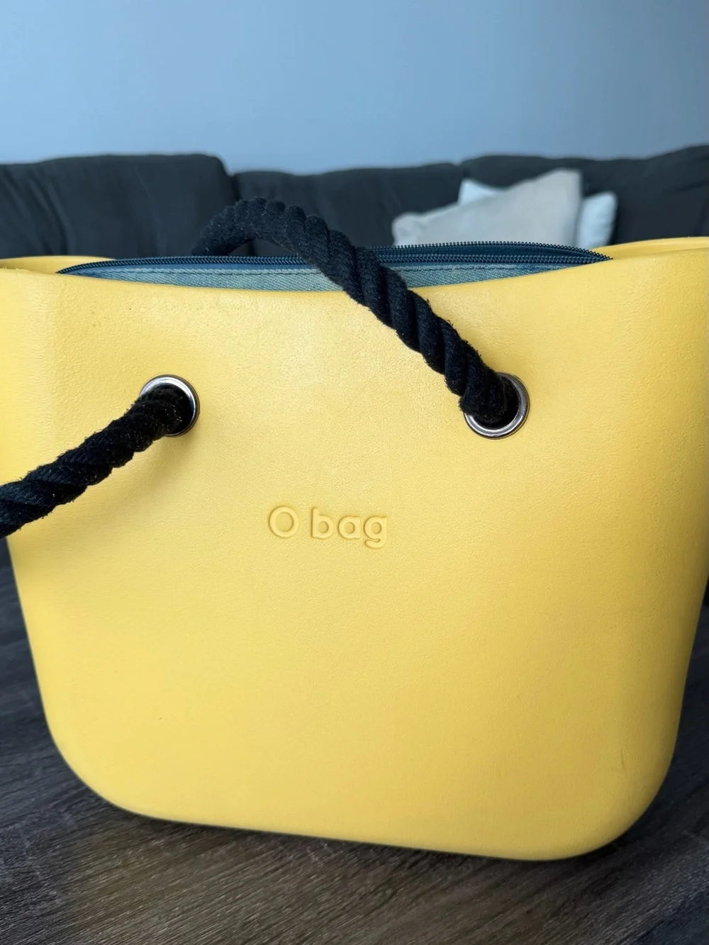 Italian O Bag Modular Tote with Extra Interchangeable Denim Handles